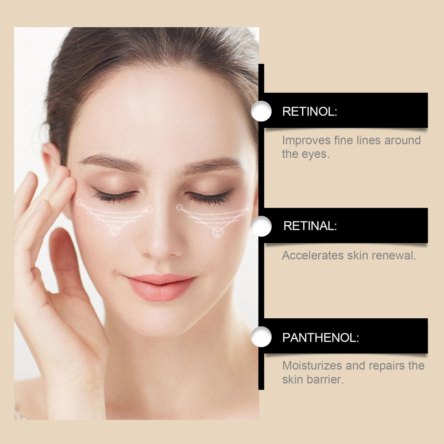 Hoygi Retinol Eye Cream: Fade Fine Lines, Nourish, Hydrate & Daily Care