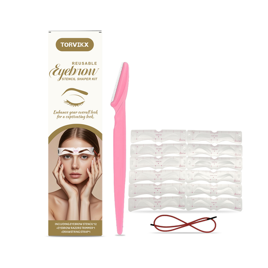 TORVIKX Eyebrow Stamp Stencil Kit – Lazy-friendly Brow Filling, Waterproof & Sweatproof!