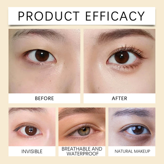Jaysuing Invisible & Breathable Eyelid Tape Set – Glue-Free, Long-Lasting, Seamless for Larger, Defined Eyes