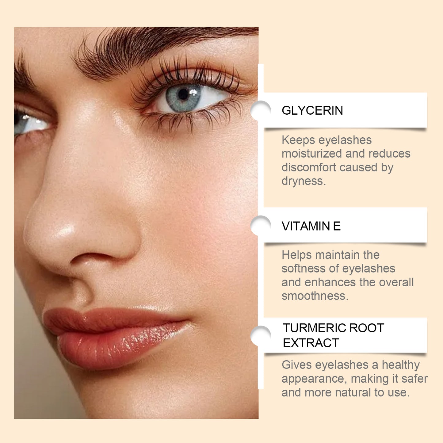 OUHOE Mascara Serum – Gentle, Nourishing, for Curled, Lengthened & Natural Lashes. Daily, Portable, Long-Wearing Lash Care
