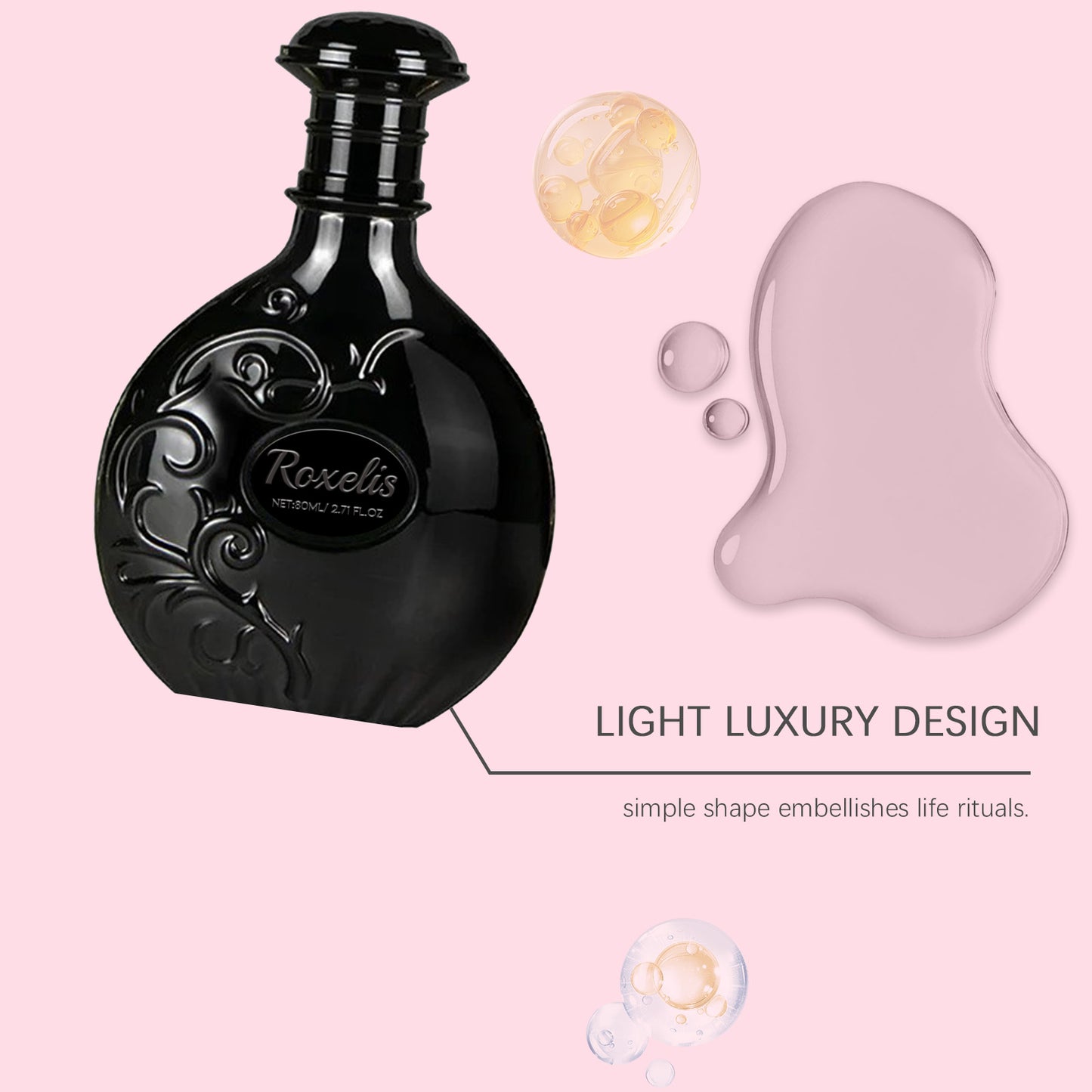 Roxelis Luxurious Elegance Fragrance – Natural Notes, Fresh Aroma, Evoking Graceful Romance, with a Delicate, Lingering Scent