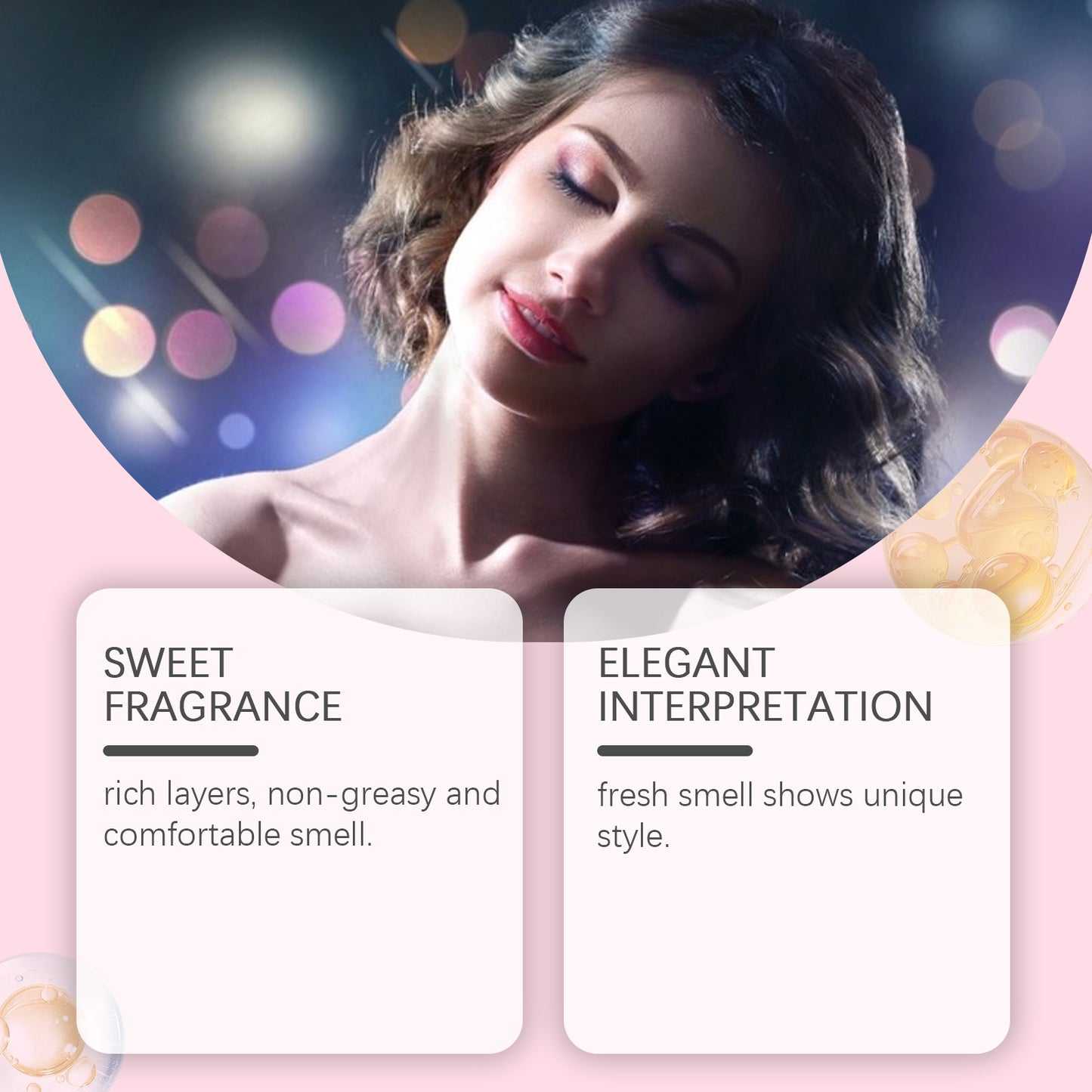 Roxelis Luxurious Elegance Fragrance – Natural Notes, Fresh Aroma, Evoking Graceful Romance, with a Delicate, Lingering Scent