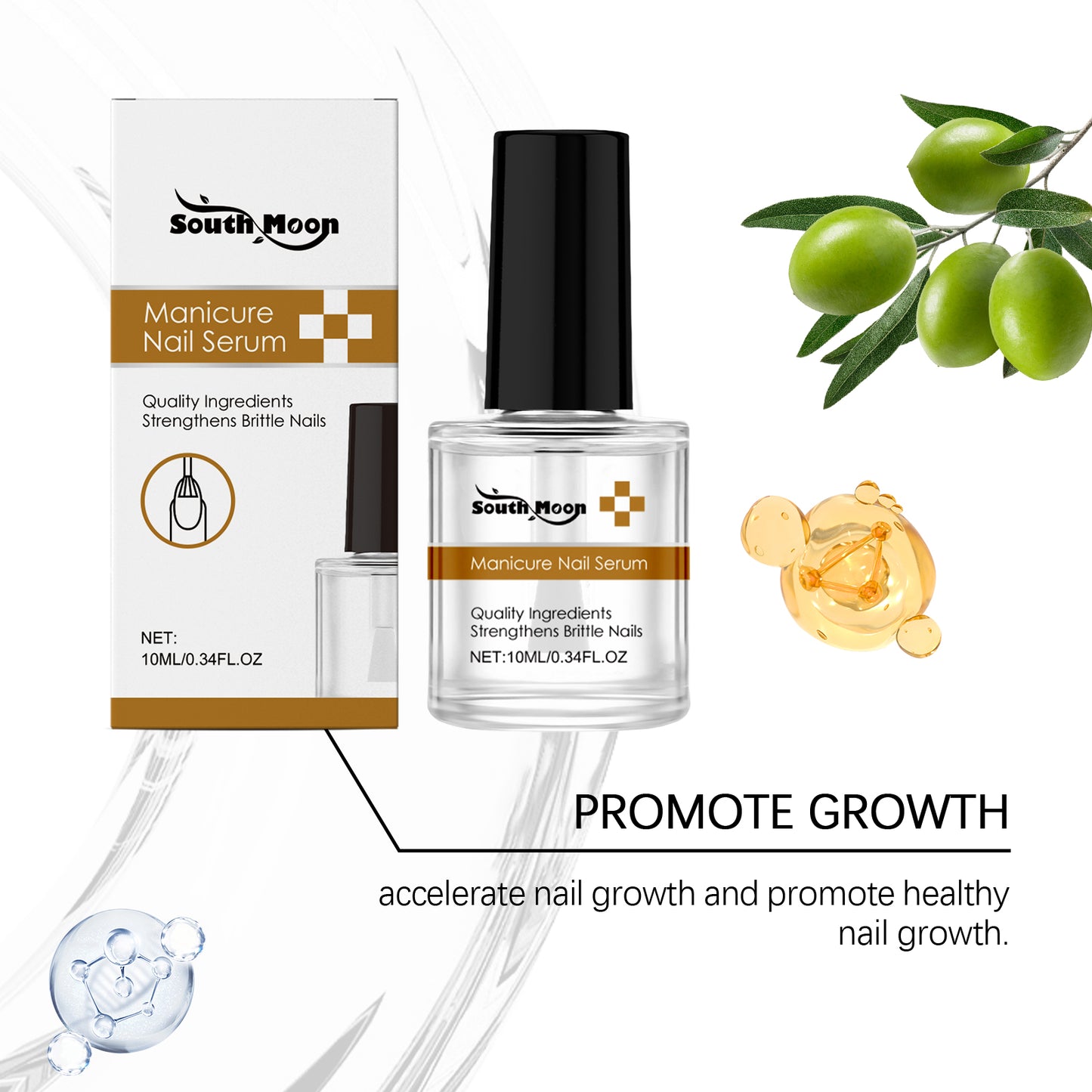 South Moon Nail Nutrient – Gently Cleans Cuticles, Nourishes & Conditions. For Hand & Foot Nail Care