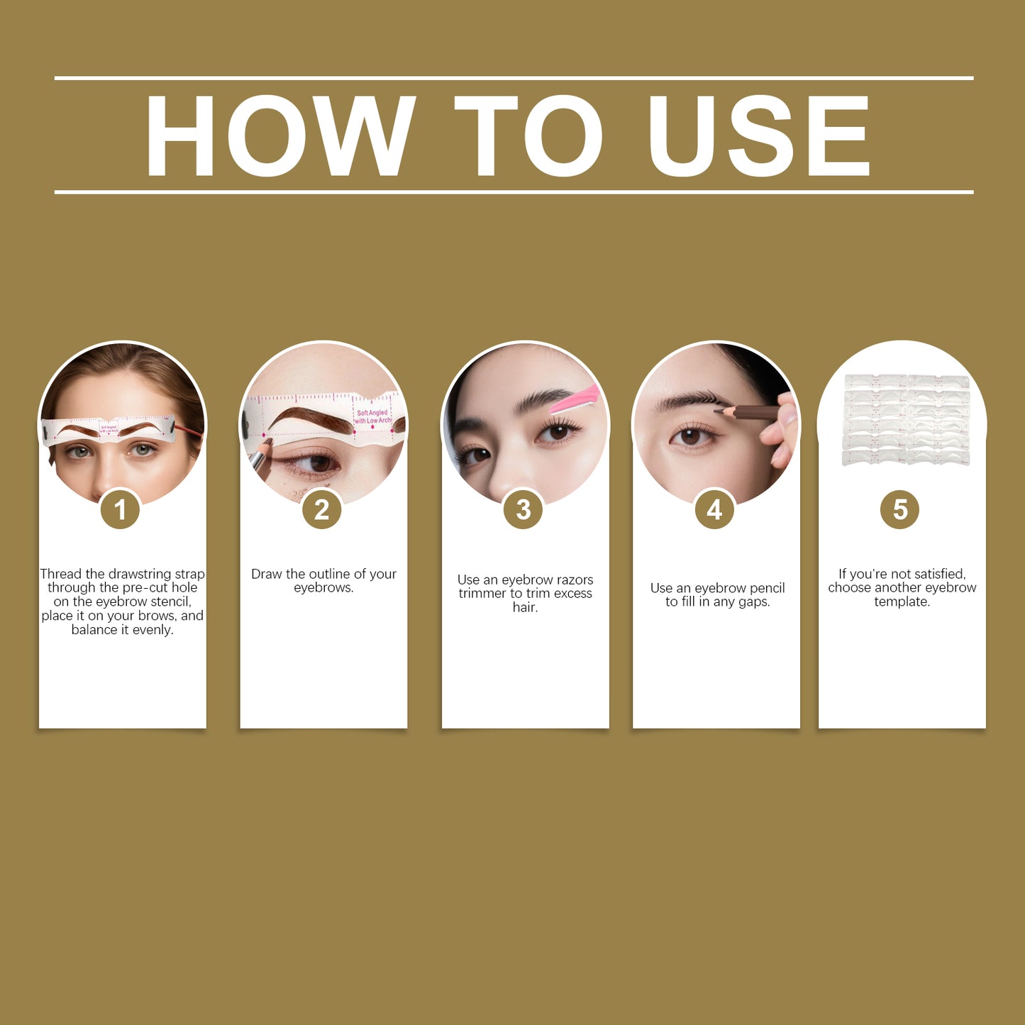 TORVIKX Eyebrow Stamp Stencil Kit – Lazy-friendly Brow Filling, Waterproof & Sweatproof!